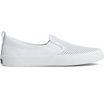 Sperry Crest Twin Gore Perforated Biele - Damske Slip On